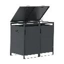 Kliko ombouw - 2 containers - grijs 7016