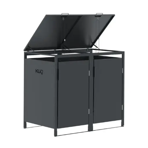 [KLBOX-2-7016] Kliko ombouw - 2 containers - grijs 7016