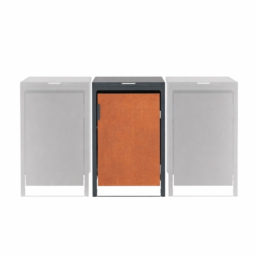 [KLBOX-M240 / KLBOX-D240-CORTEN] Kliko ombouw - uitbreiding - 'roest look'